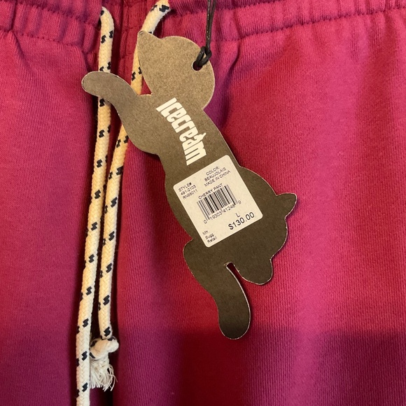 ICE CREAM Billionaire Boys Club L Beaujolais Cherry Pant Sweatpants Joggers - Picture 4 of 12
